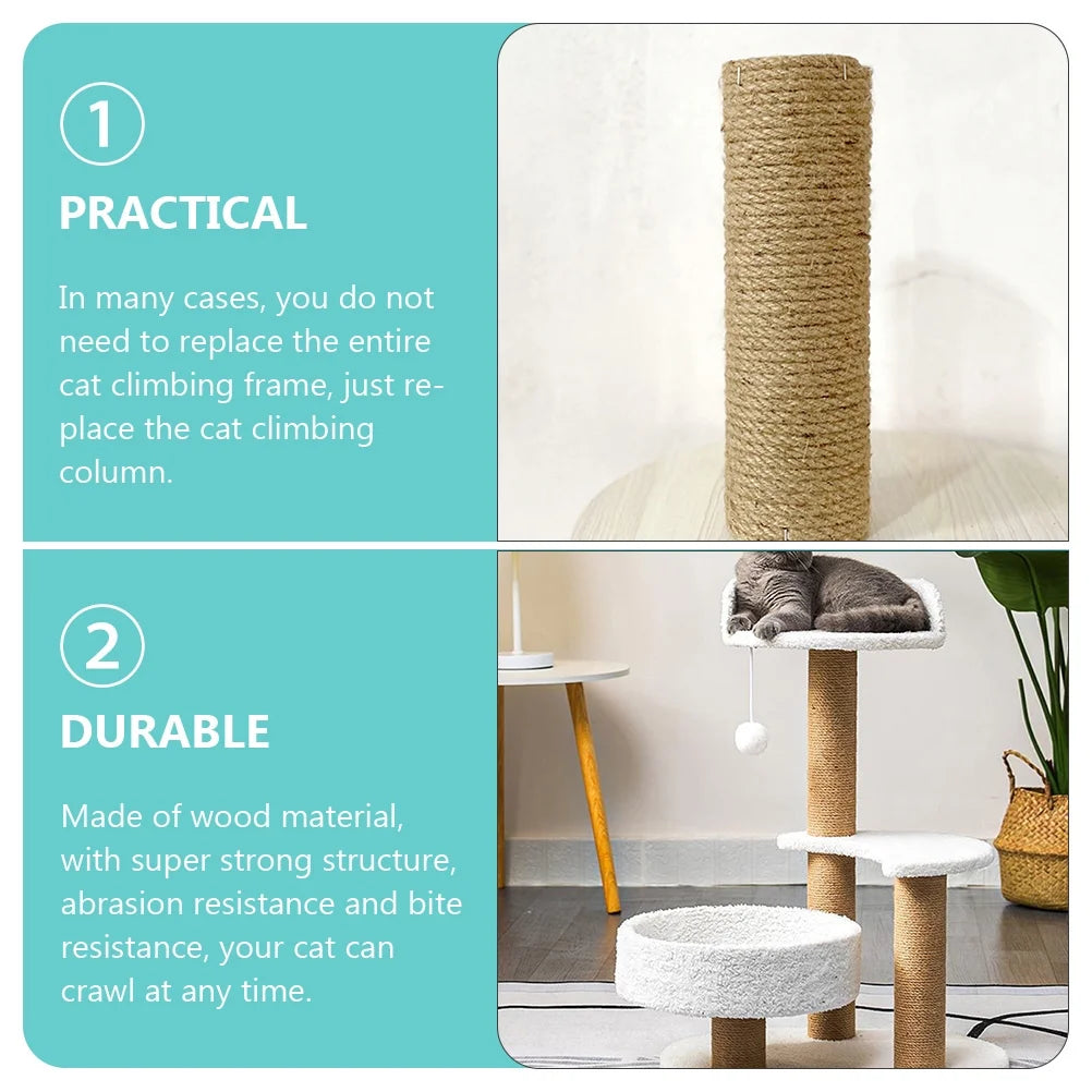 Purrfect Scratcher: Hemp Climber & Scratch Post