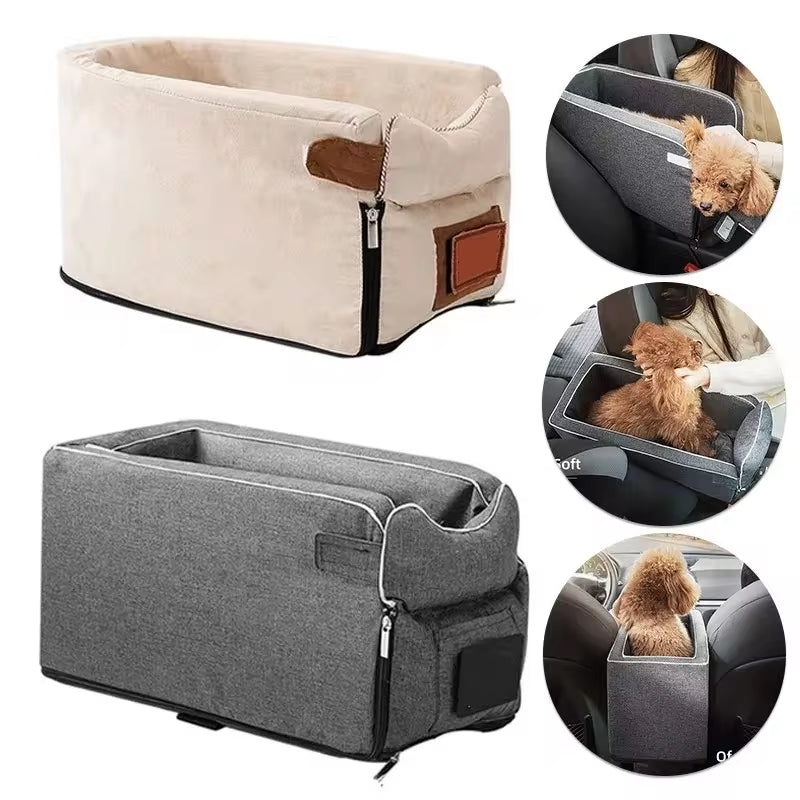 PetSafe Travel Booster Seat – Portable Car Bed & Carrier for Small Dogs and Cats