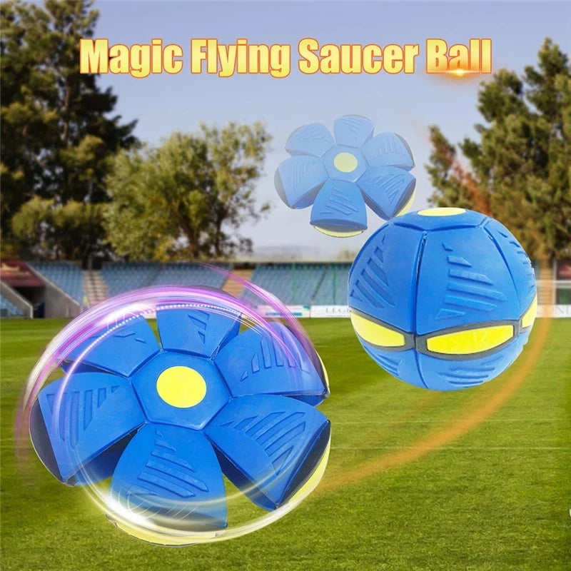 "Magic UFO Dog Toy – Flying Saucer Ball for Outdoor Play & Training